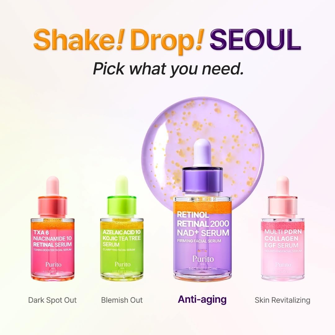 PURITO Retinol + Retinal 2000 NAD+ Serum 30ml