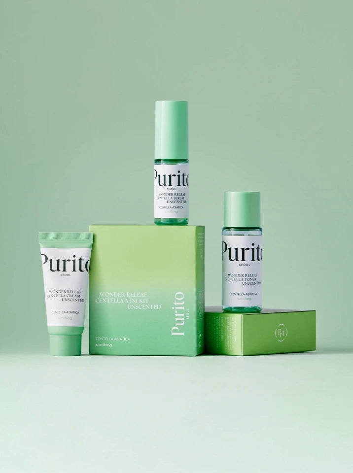 PURITO Wonder Releaf Centella Mini Kit Unscented 3pz