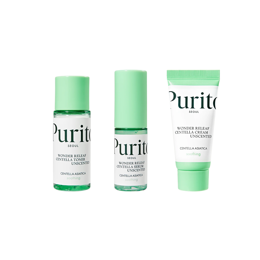 PURITO Wonder Releaf Centella Mini Kit Unscented 3pz