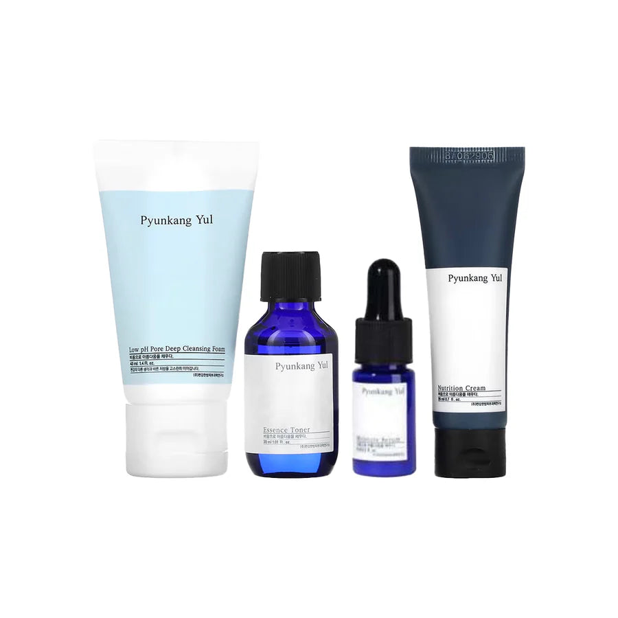 PYUNKANG YUL Miniature 4 Type Set (Essence 30ml + Serum 10ml + Cream 20ml + Cleansing Foam 40ml)