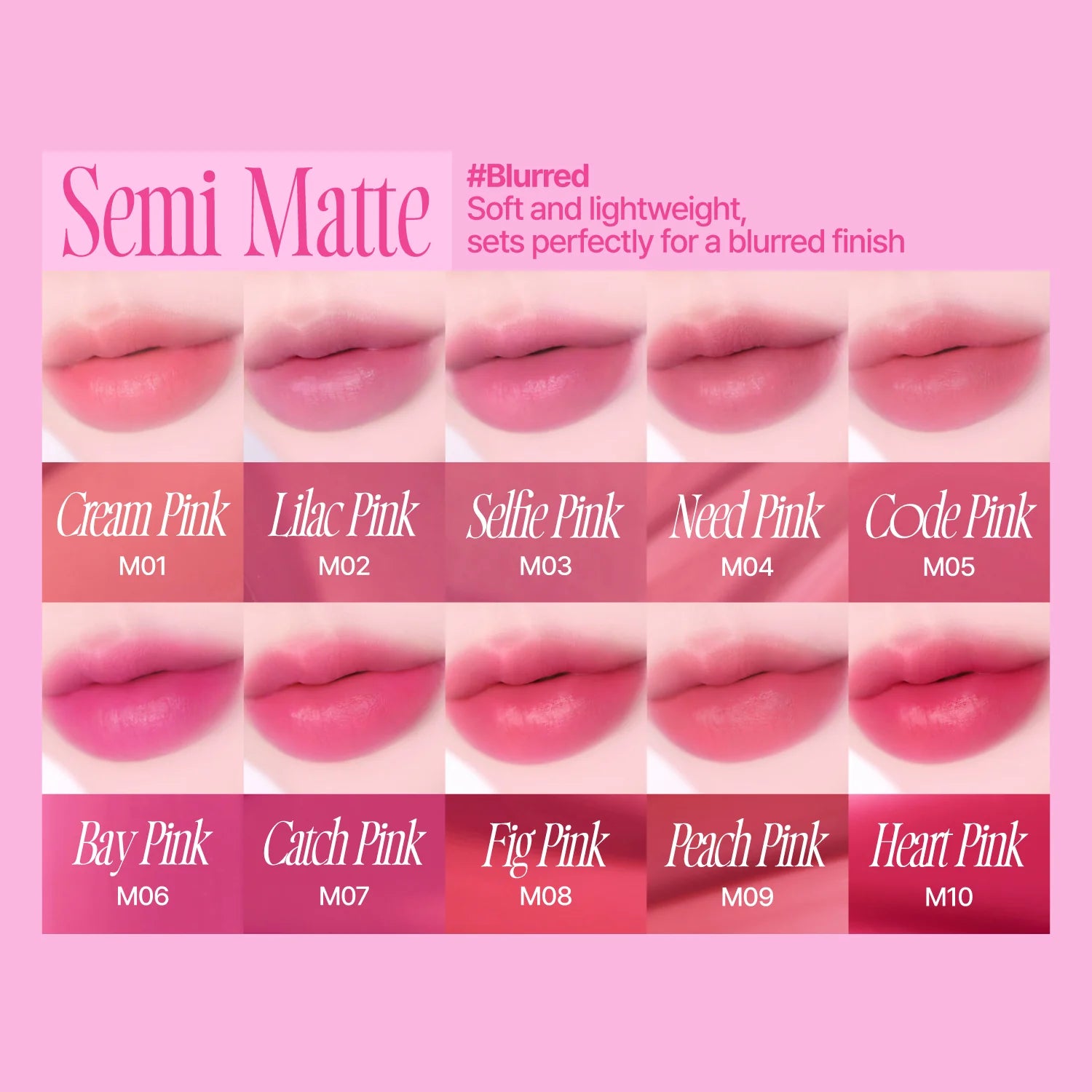 FWEE Pink Obsession Stay-Fit Lip Tint 3.8g