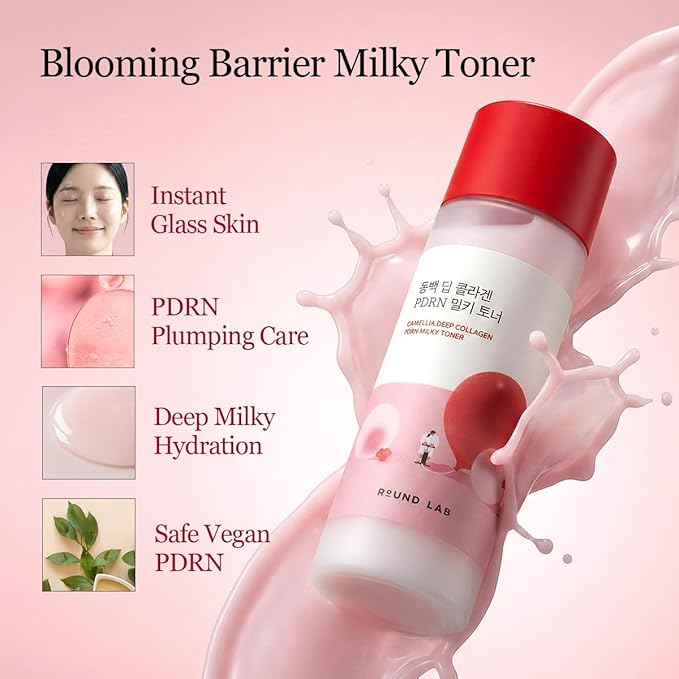 ROUND LAB Camellia Deep Collagen Milky PDRN Toner 150ml