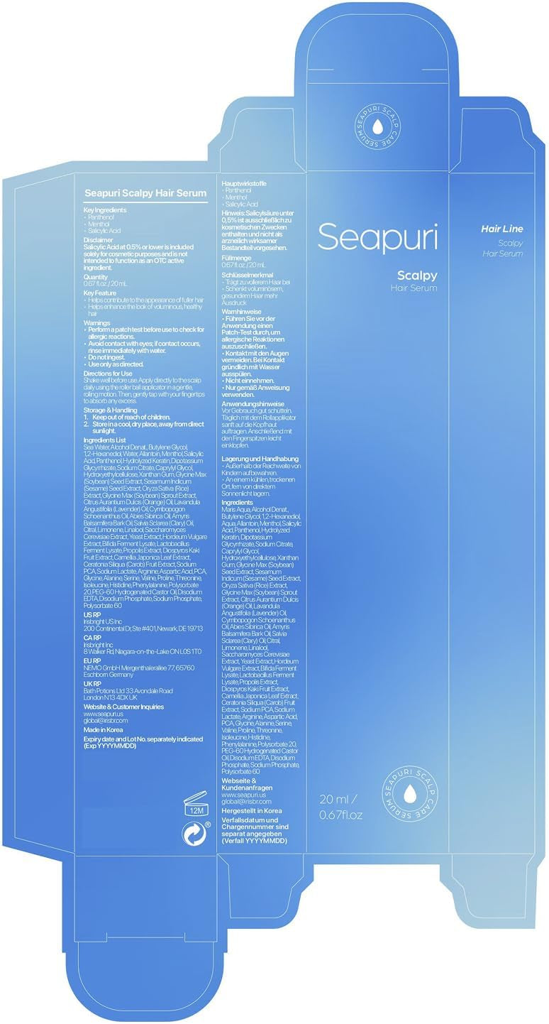 SEAPURI Scalpy Hair Serum 20ml