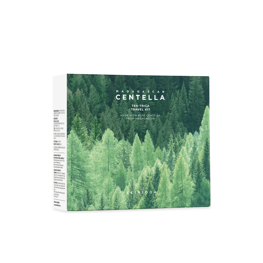 SKIN1004 Centella Tea-Trica Travel Kit | Limpiador+Tónico+Serum+Crema