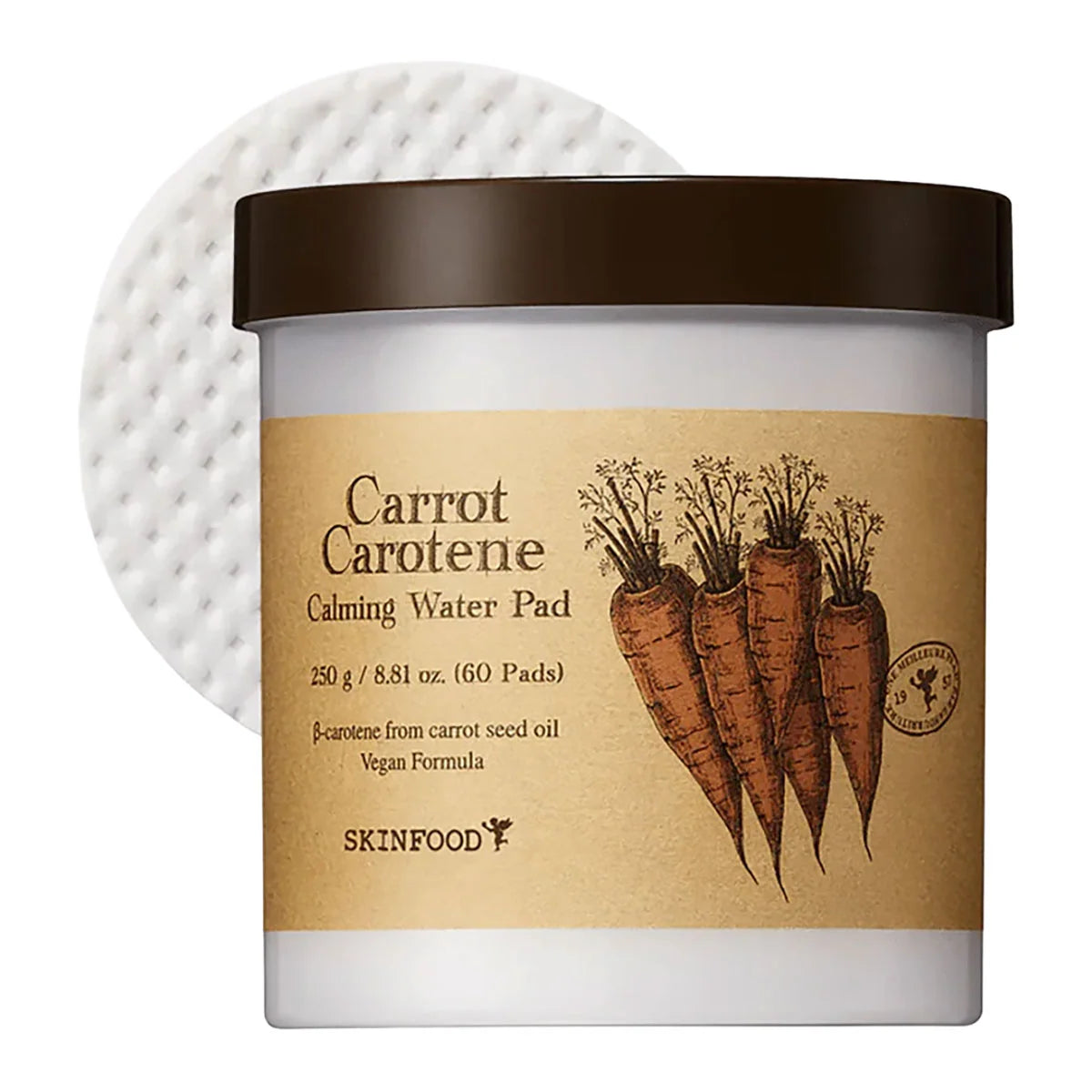 SKINFOOD Carrot Carotene Calming Water Pad 60Pads 250g