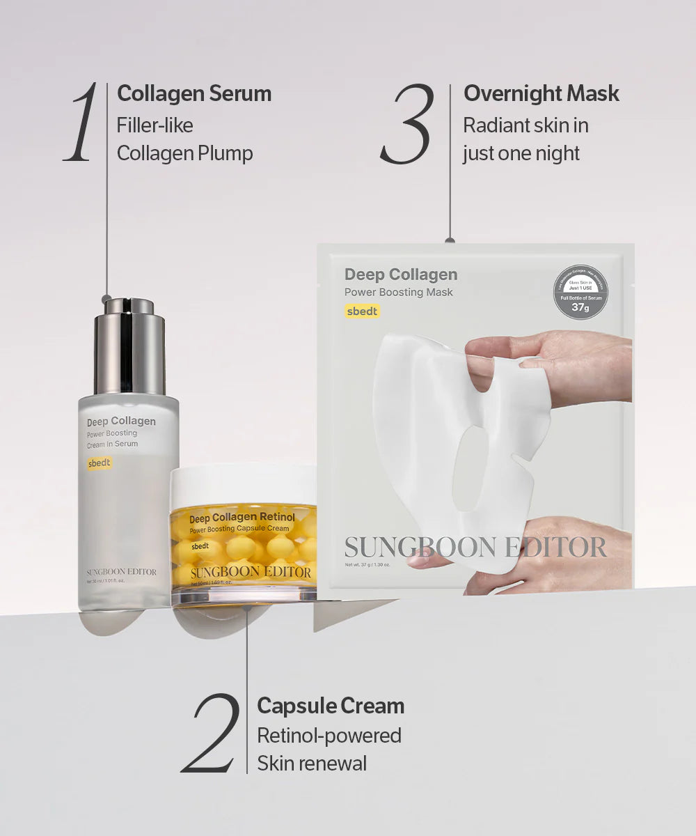 SUNGBOON EDITOR Deep Collagen Power Boosting Cream In Serum 30ml