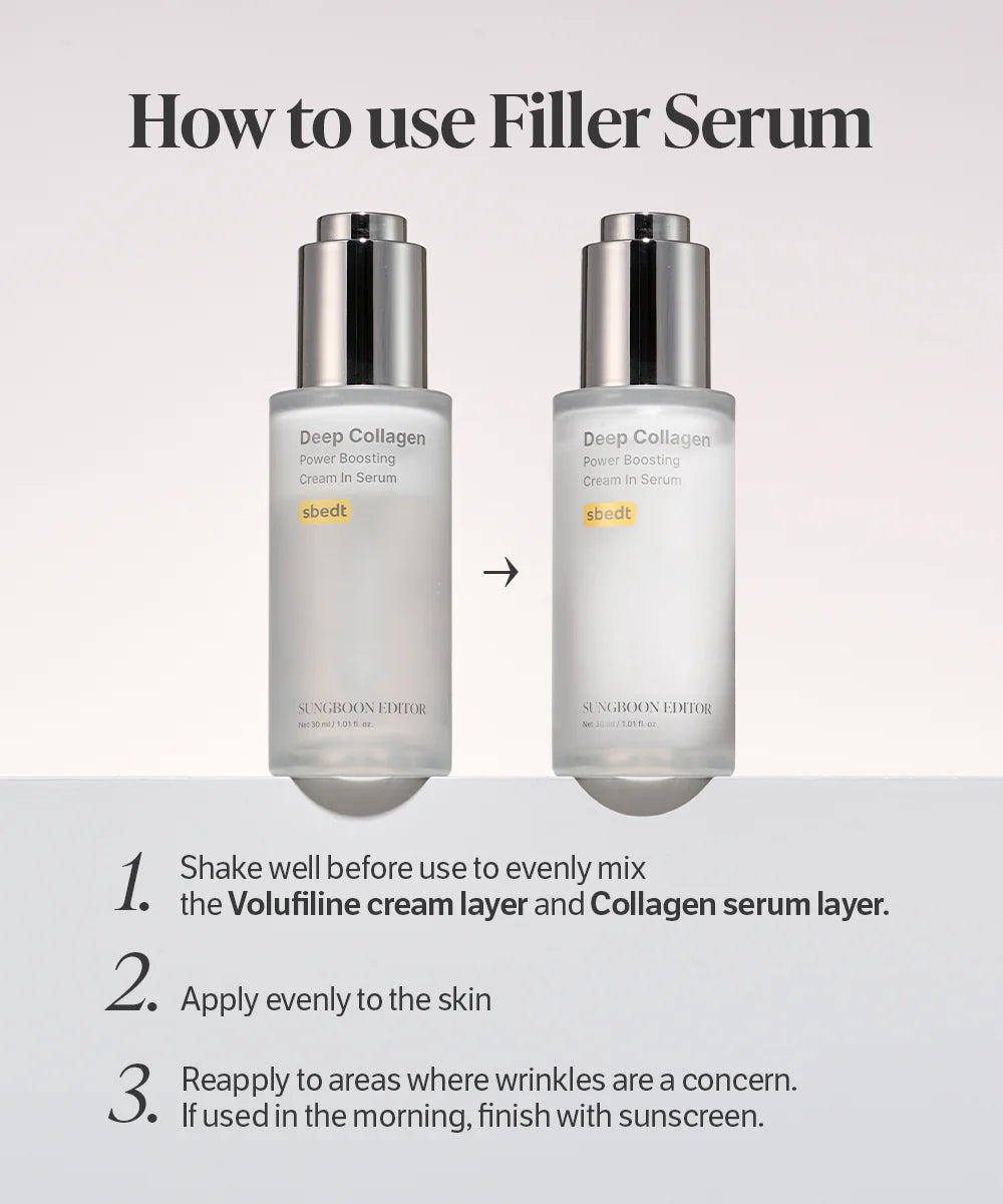 SUNGBOON EDITOR Deep Collagen Power Boosting Cream In Serum 30ml