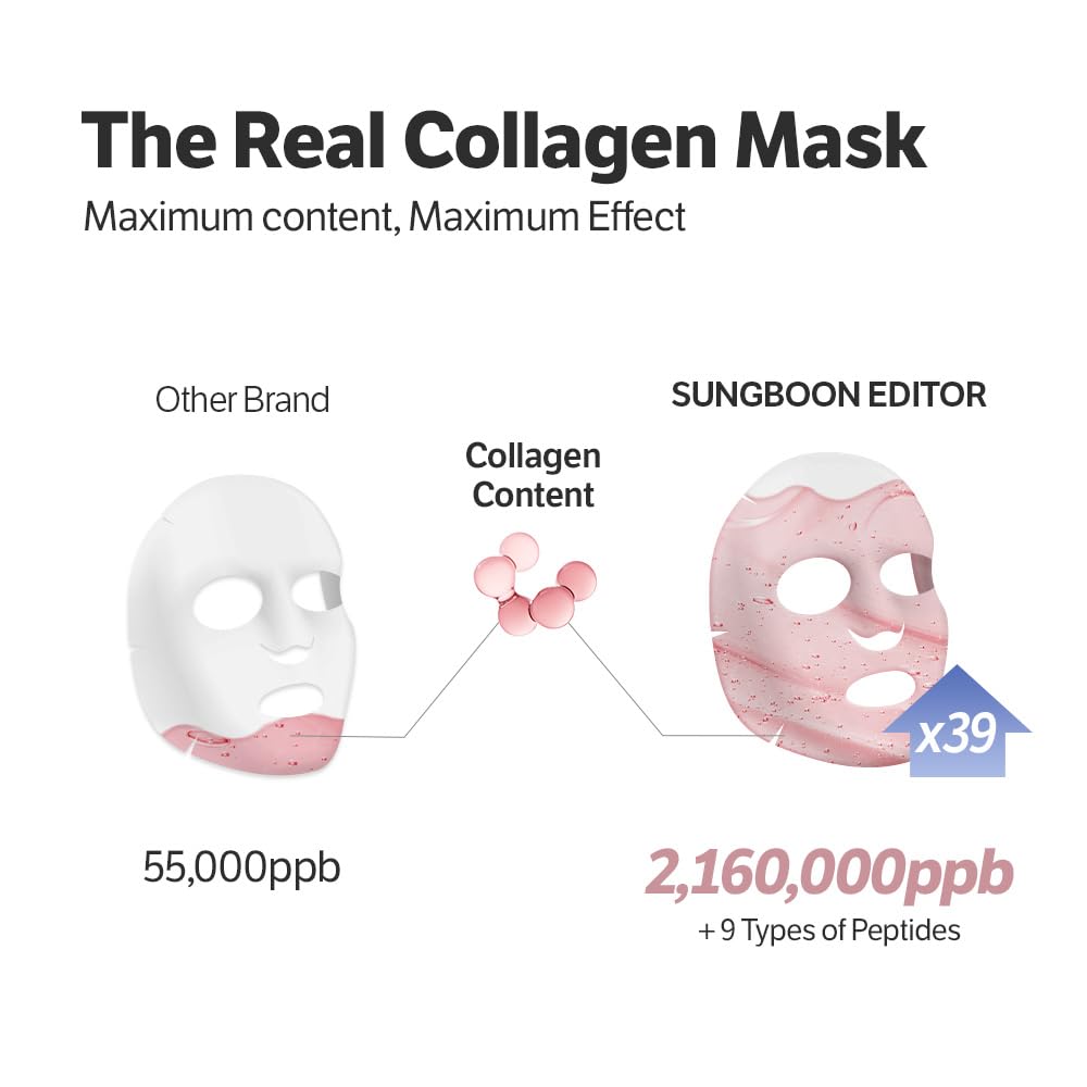 SUNGBOON EDITOR Deep Collagen Power Boosting Mask (37g*4ea)