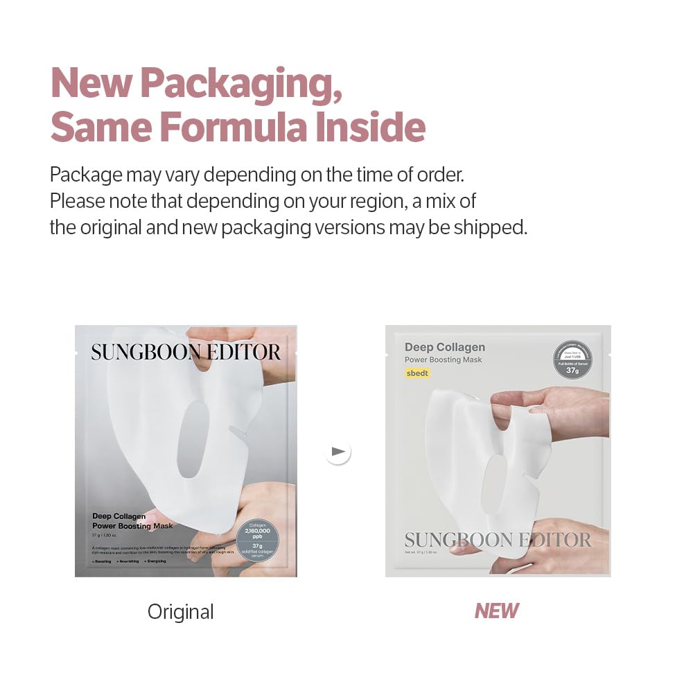 SUNGBOON EDITOR Deep Collagen Power Boosting Mask (37g*4ea)