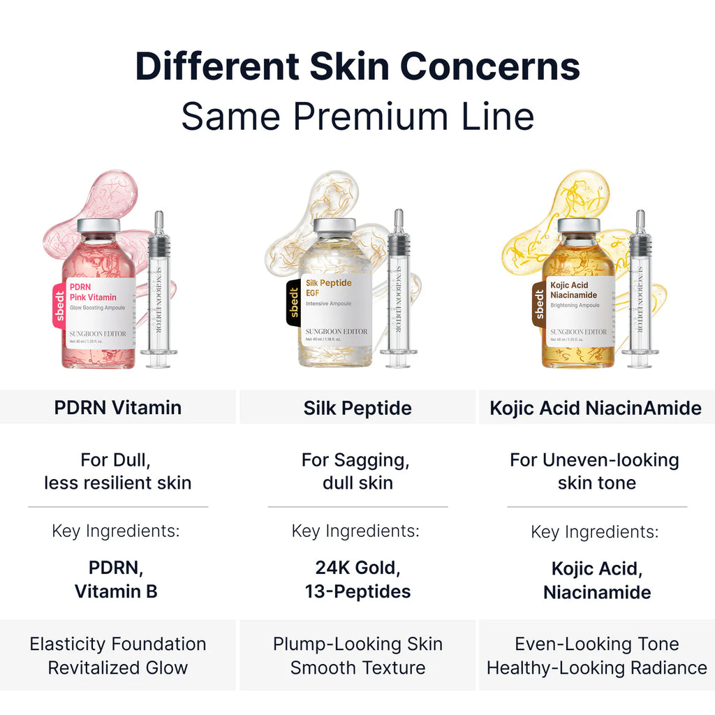 SUNGBOON EDITOR PDRN Pink Vitamin Glow Boosting Ampoule 40ml
