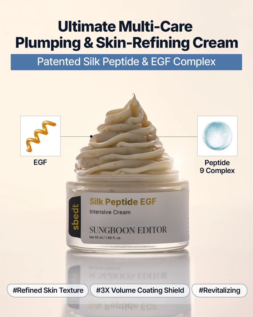 SUNGBOON EDITOR Silk Peptide EGF Intensive Cream 50ml
