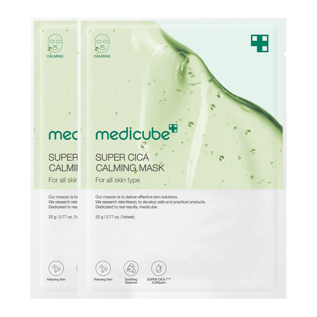 MEDICUBE Super Cica Calming Mask 2pz