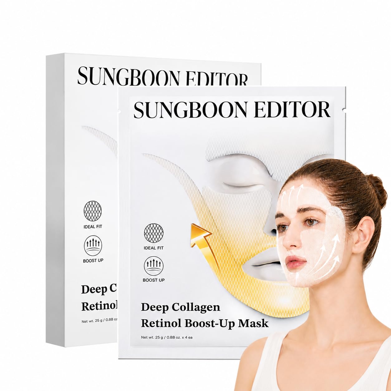 SUNGBOON EDITOR Deep Collagen Retinol Boost Up Mask Set (4pz)