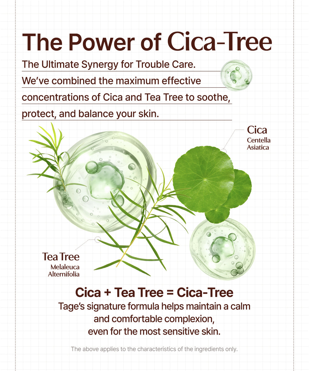 TAGE Cica-Tree Cooling Jelly to Foam Cleanser 120ml