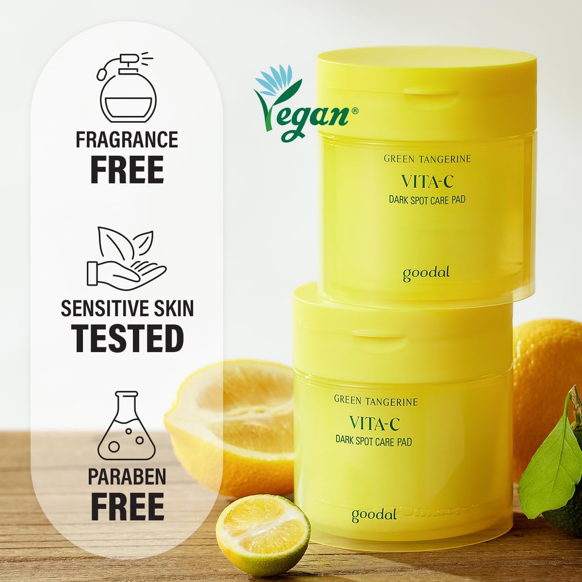 GOODAL Green Tangerine Vita C Toner Pads
