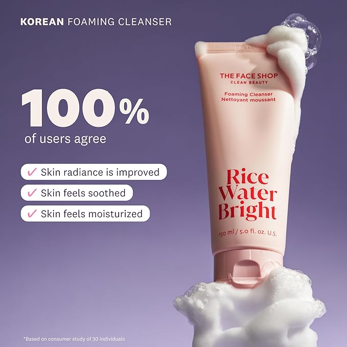 THE FACE SHOP ice Water Bright Foaming Facial Cleanser 300ml