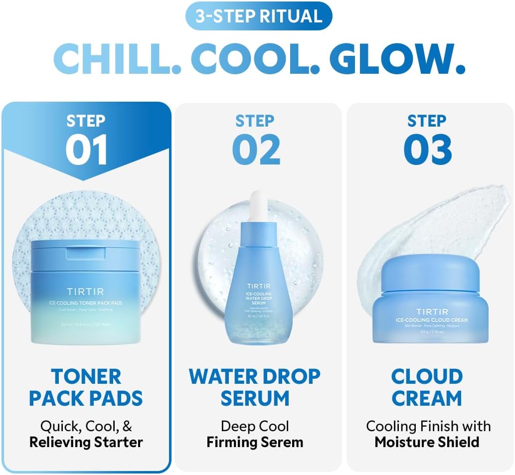 TIRTIR Ice-Cooling Toner Pads (120pads) 160ml