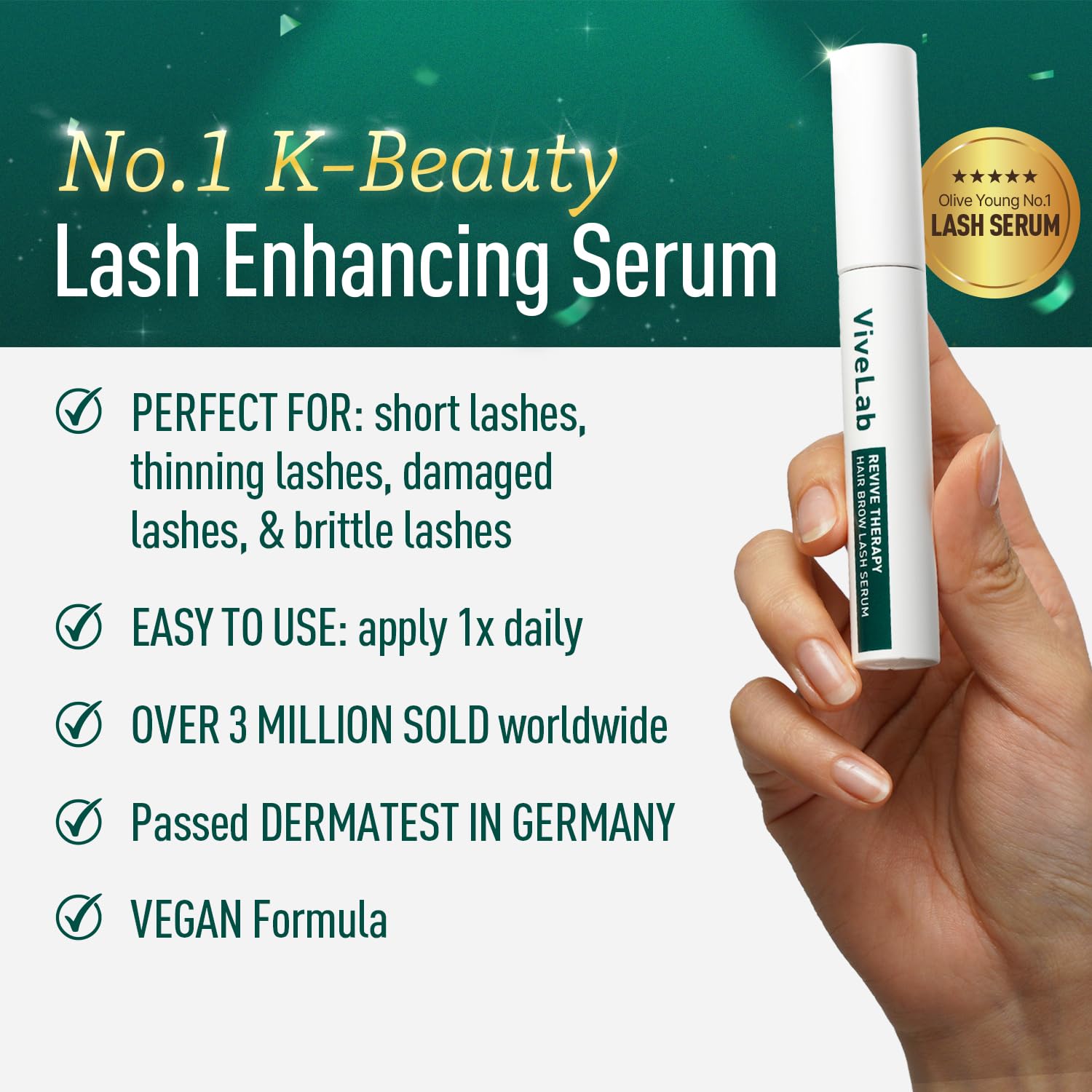 VIVELAB Revive Therapy Hair Brow Lash Serum 10g