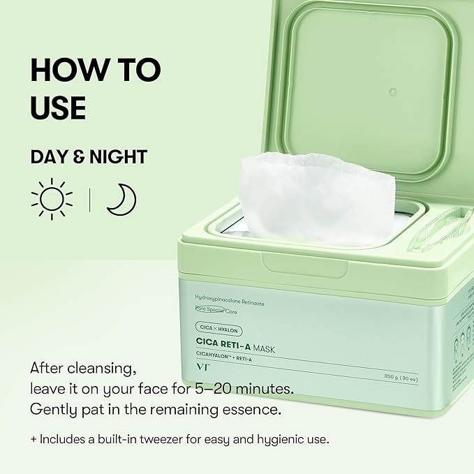VT COSMETICS CICA Reti-A Mask (30EA)350g