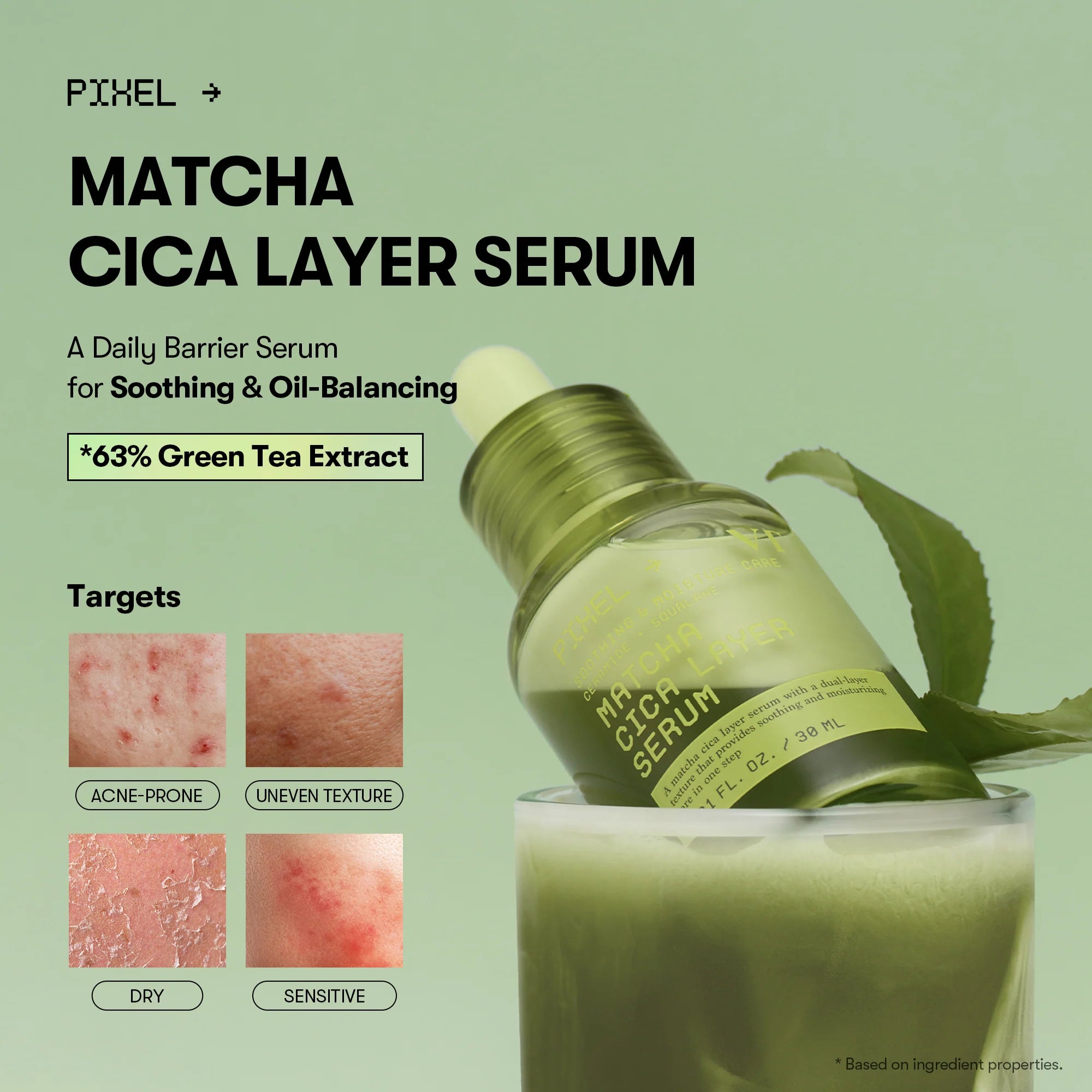 VT COSMETICS Matcha CICA Layer Serum 30ml