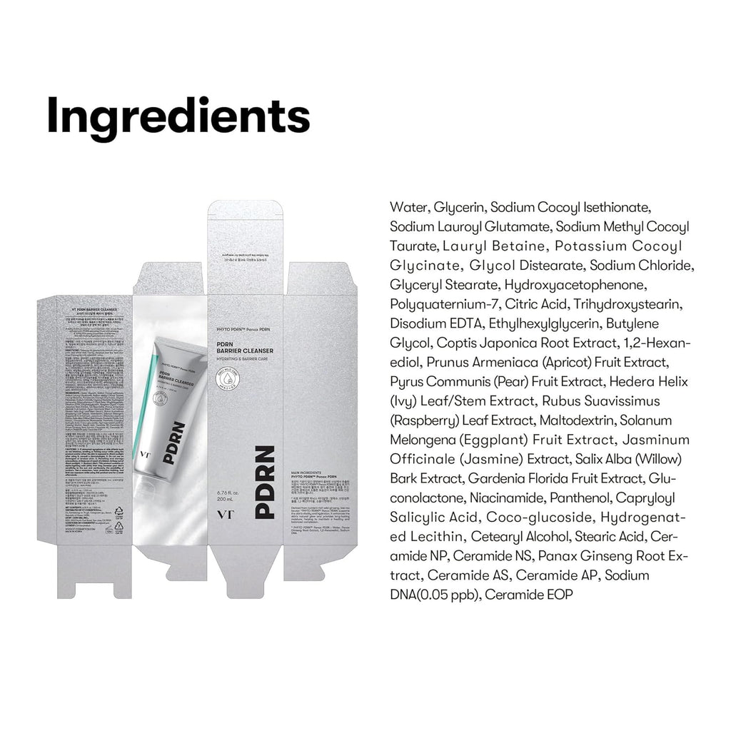 VT COSMETICS PDRN Barrier Cleanser 200ml